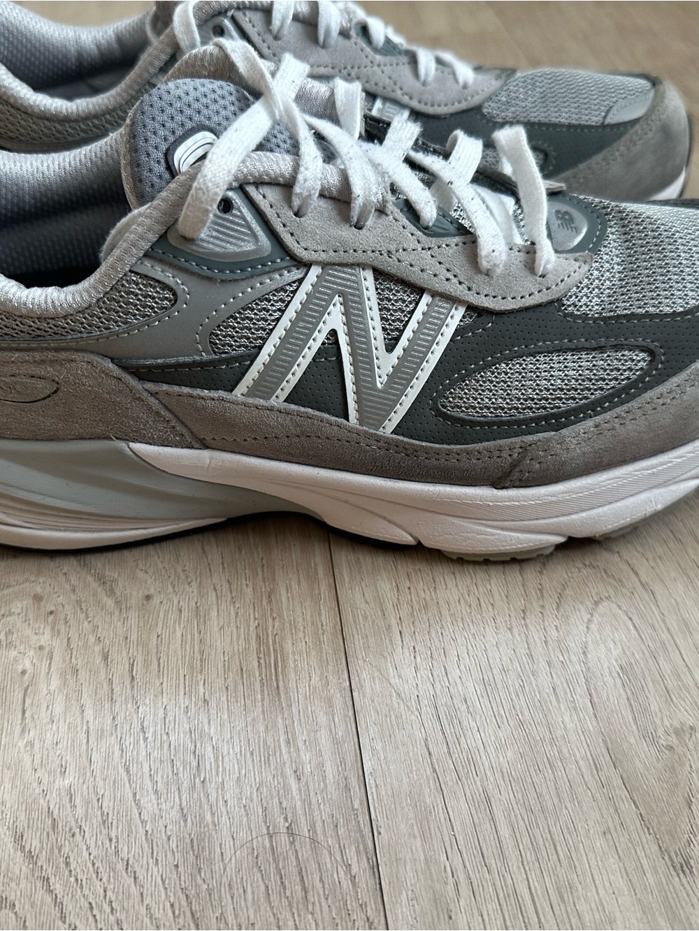 New Balance Women’s Grey Mesh & Suede Sneaker